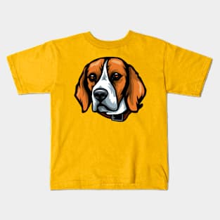 Beagle Portrait Drawing Kids T-Shirt